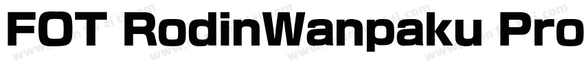FOT RodinWanpaku Pro字体转换